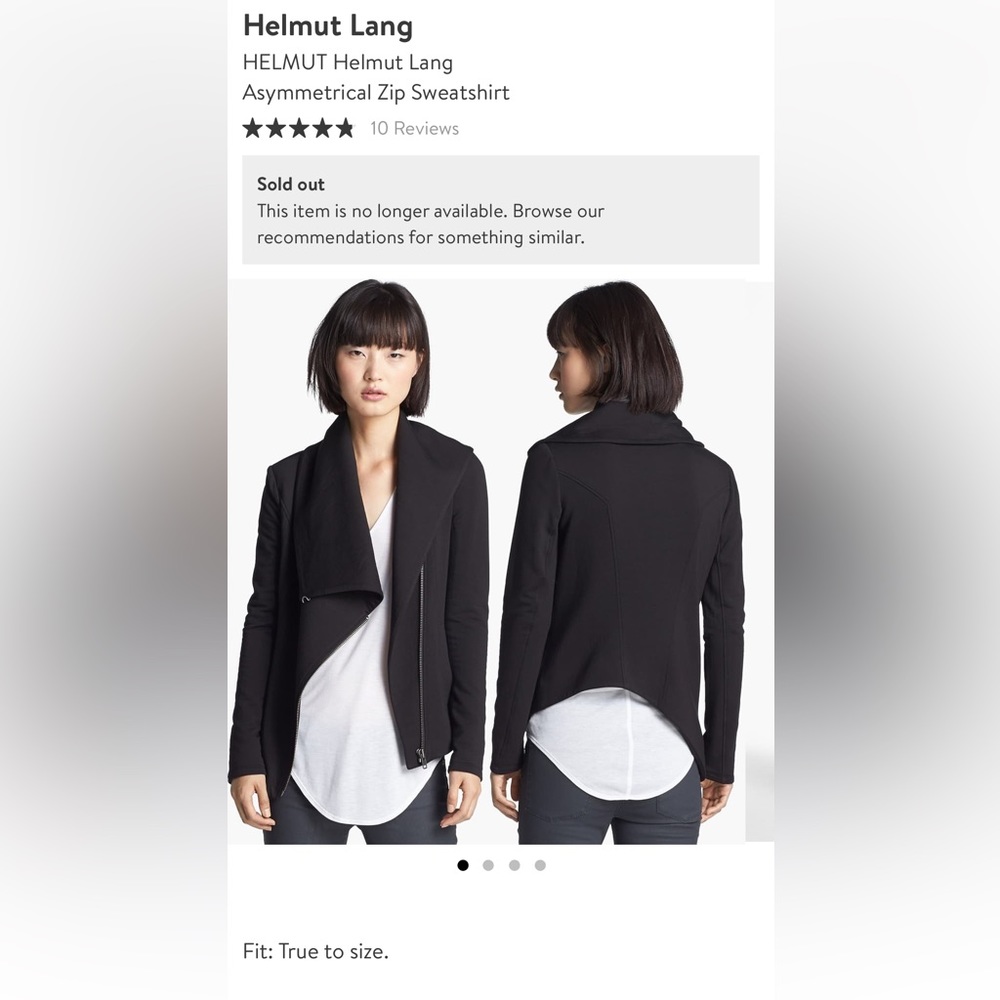 Helmut Lang assymettrical jacket
